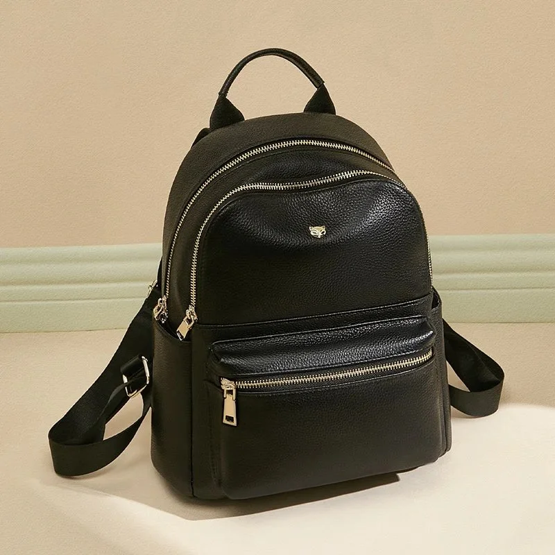 Soft Leather Women’s Fashion Backpack – Stylish Travel & School Daypack