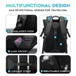 15.6 inch Waterproof Multifunctional Backpack for Men - Casual Travel & School Rucksack