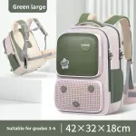 British Style School Backpack with Spine Support for Kids