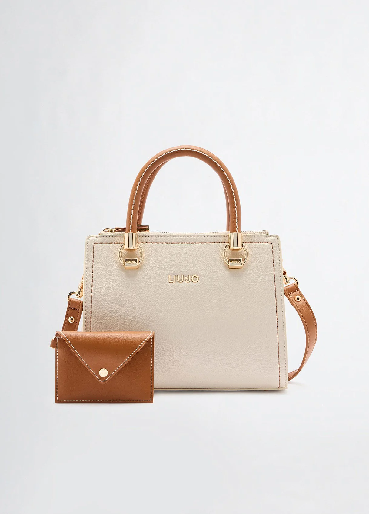 Liu Jo Women’s White Handbag with Zip Closure