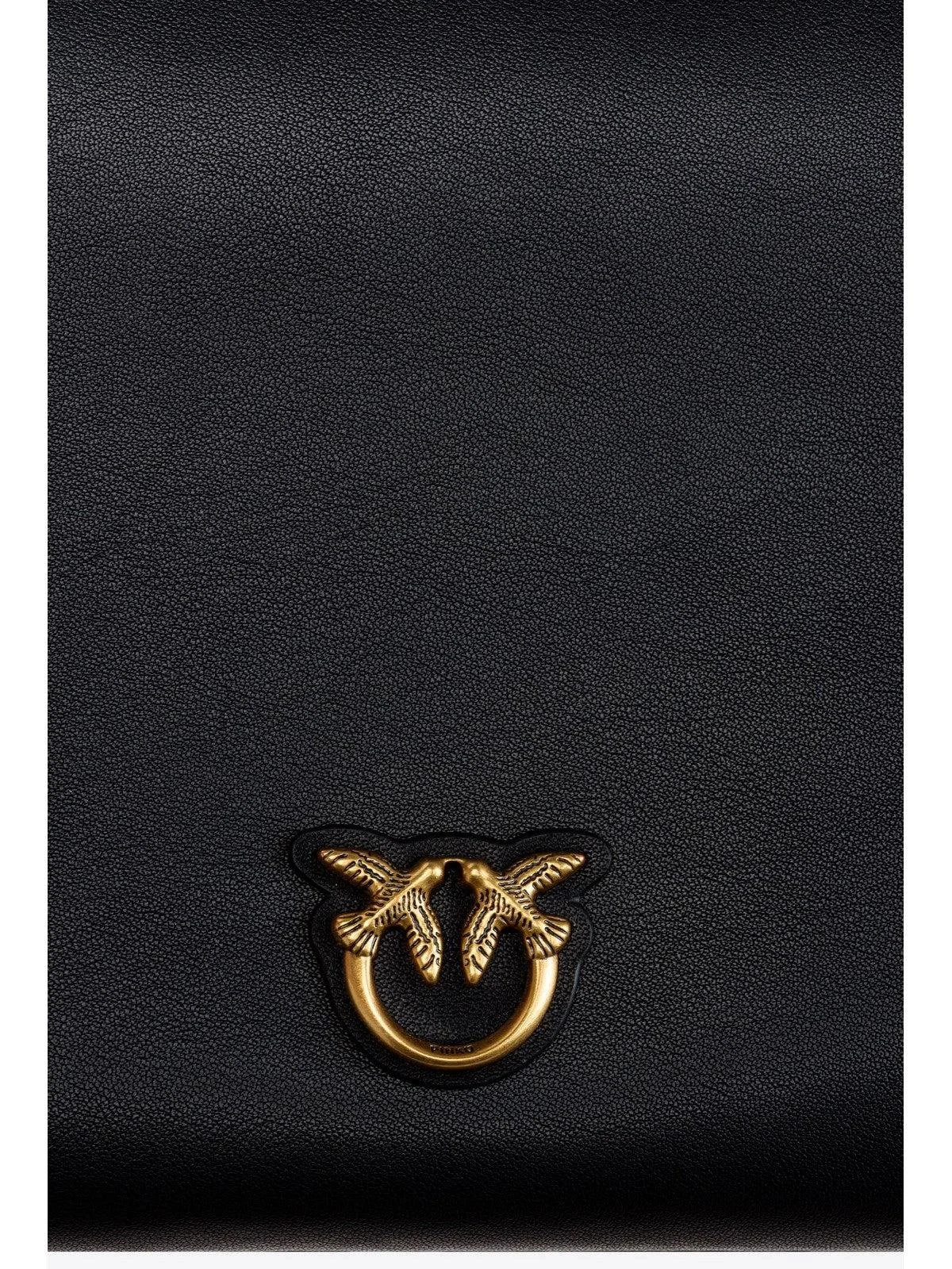Pinko Women’s Black Leather Shoulder Bag