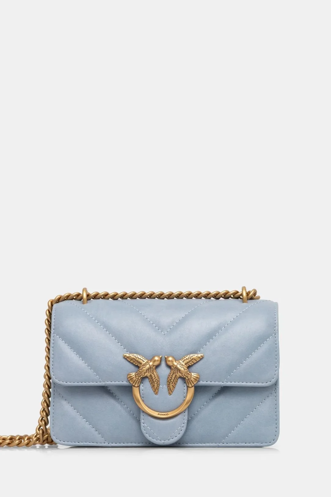 Pinko Women's Light Blue Leather Bag