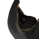 Pinko Women's Classic Black Leather Shoulder Bag