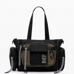 Desigual Women’s Black Print Handbag with Shoulder Strap