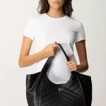 Pinko Women's Black Leather Handbag