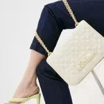 Love Moschino Beige Shoulder Bag for Women