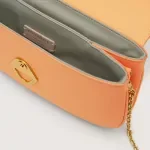 Coccinelle Orange Leather Shoulder Bag for Women