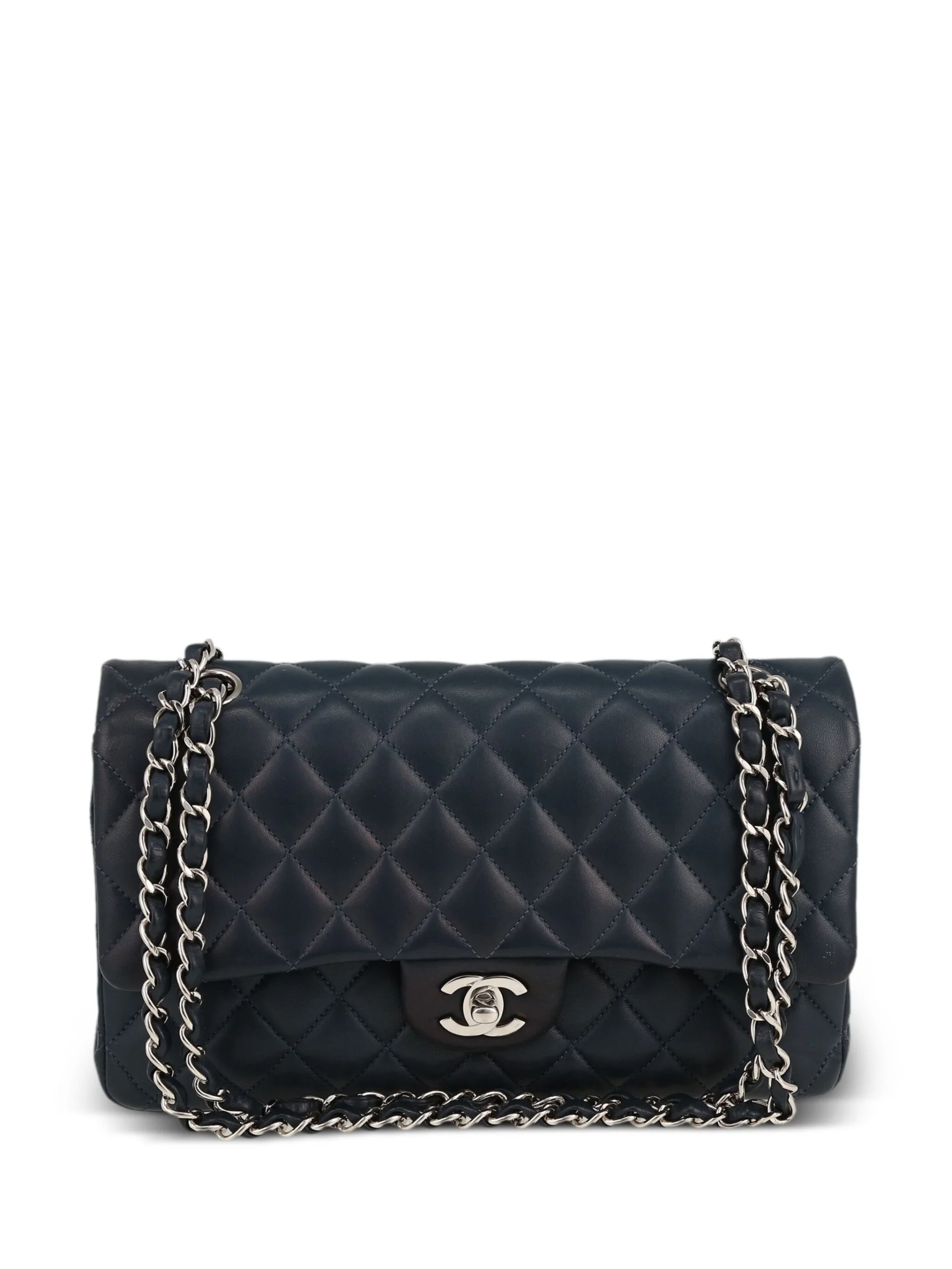 Preowned Chanel Caviar Double Flap Bag Medium