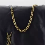 Saint Laurent Lambskin Jamie Shoulder Bag with Gold YSL Logo