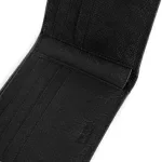 Prada Calfskin Billfold Wallet with Iconic Triangular Plaque