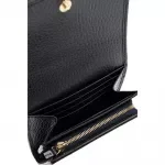 Gucci Luxury Leather Trifold Wallet with Magnetic Flap and Logo Detail