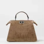 Fendi FF Velvet Handbag