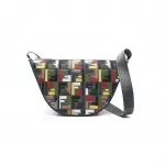 Fendi Melon Small FF Shoulder Bag with Multicolor Embroidery