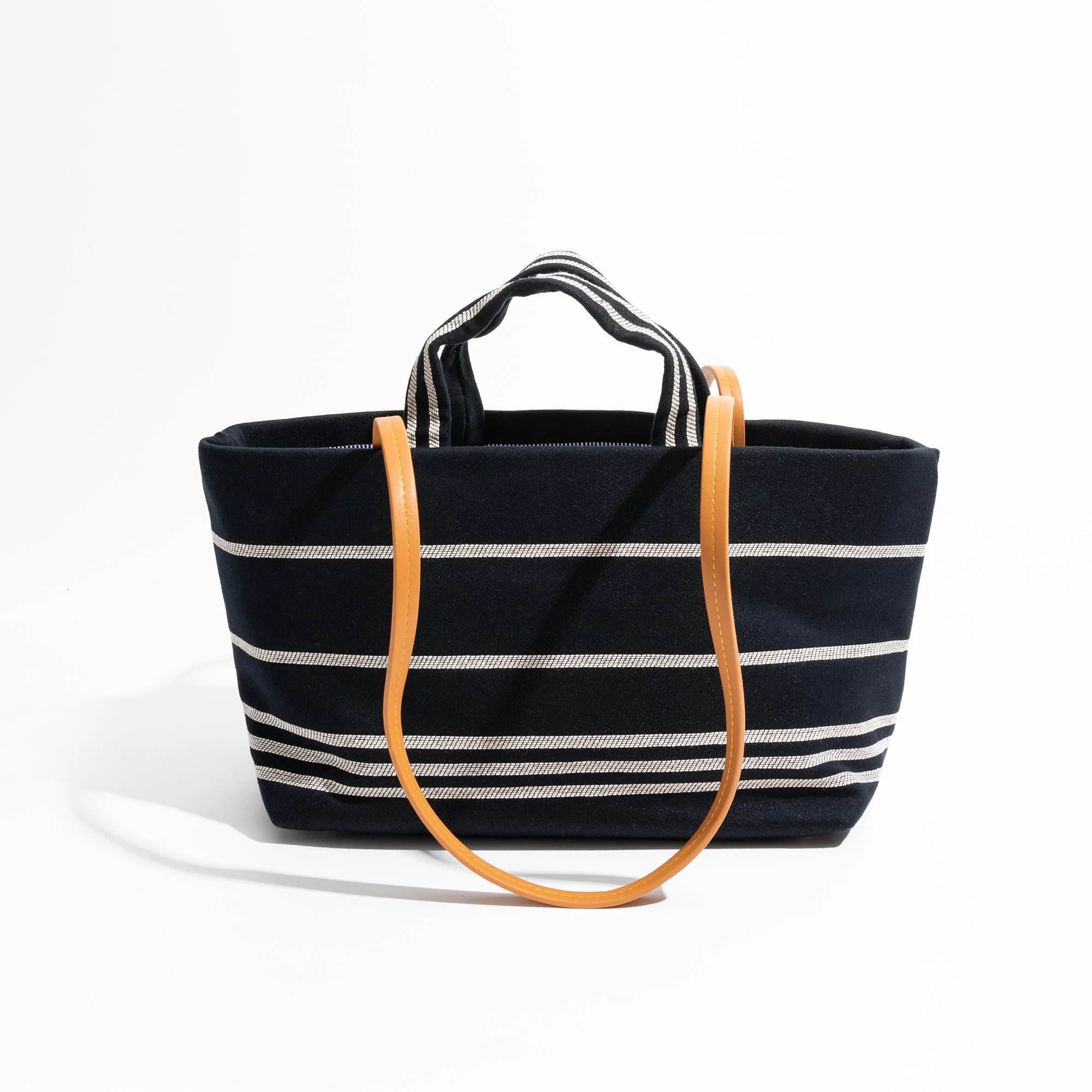 Women’s Large Canvas Striped Tote