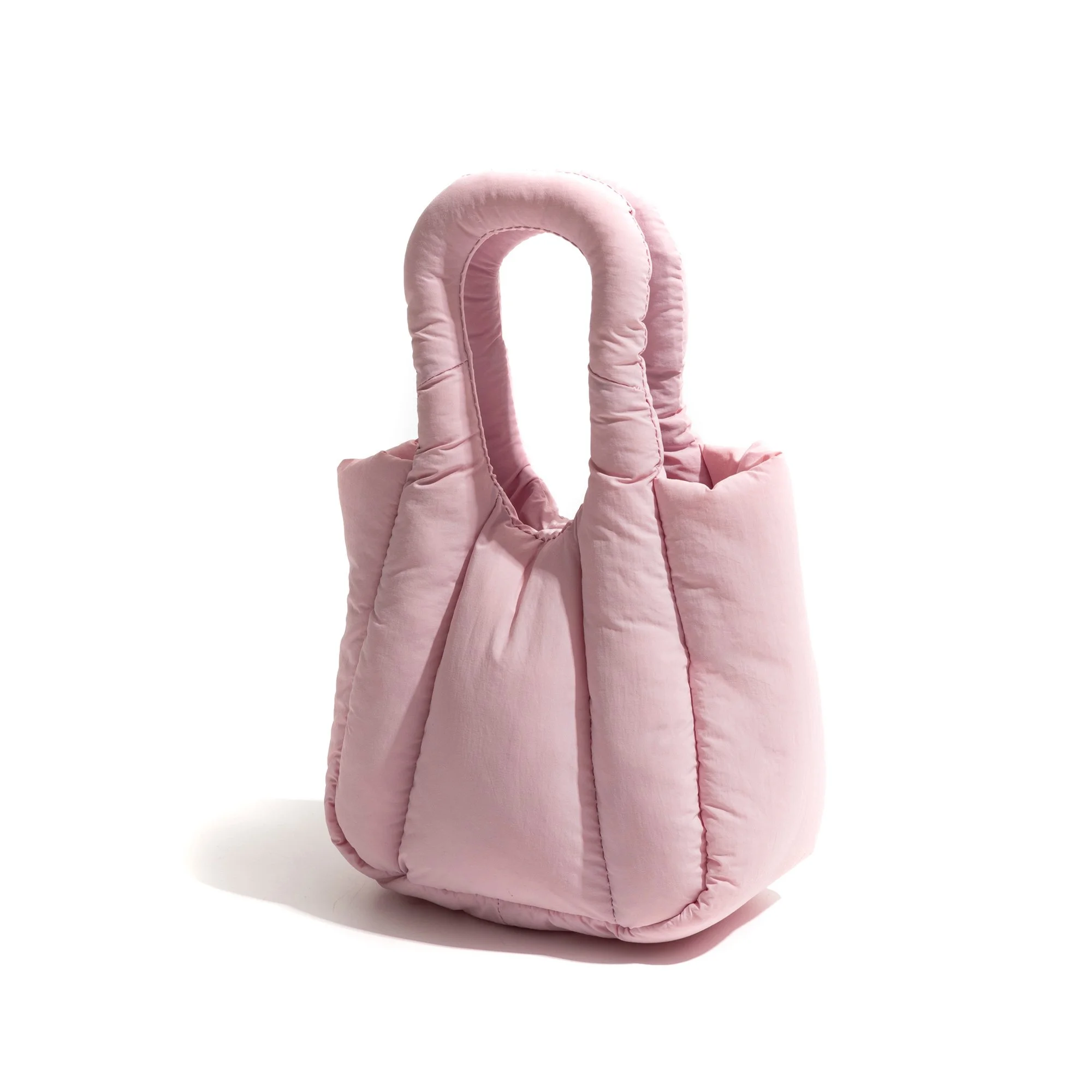 Cotton Fluffy Padded Down Tote Handbag