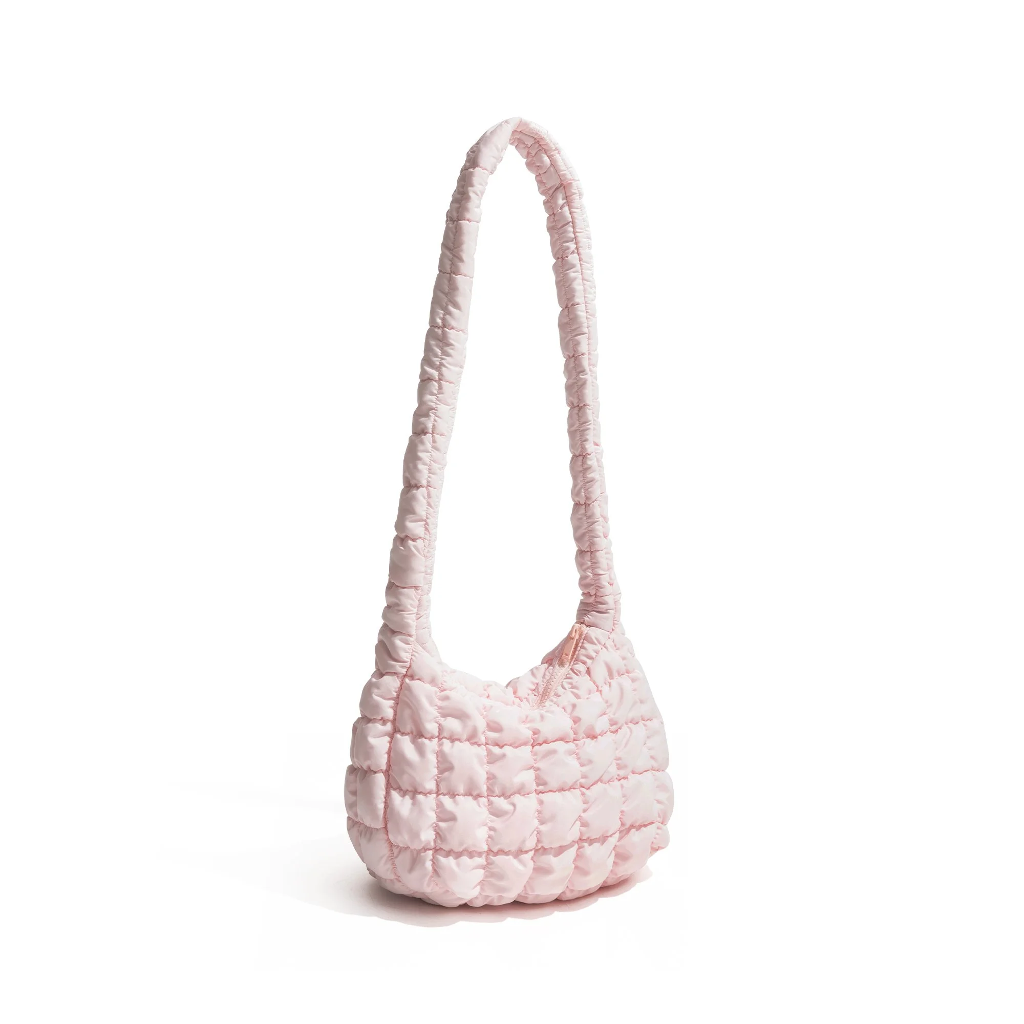 Nylon Padded Down Crossbody Satchel - Versatile & Stylish Shoulder Bag for Women