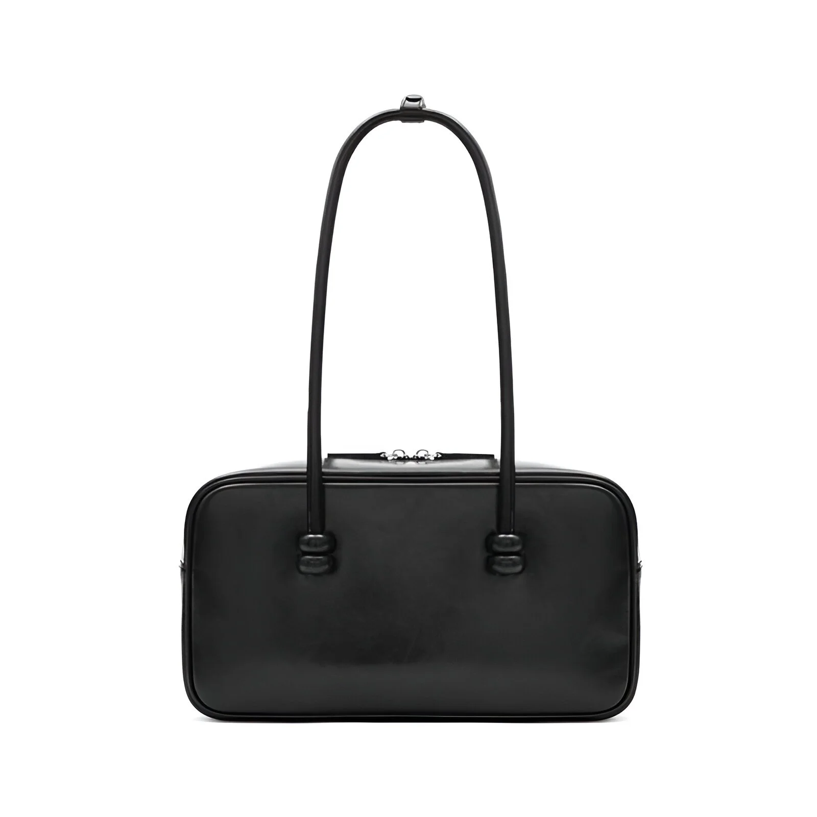Genuine Leather Classic Bowling Hobo Handbag - Women's Fashion Shoulder Bag