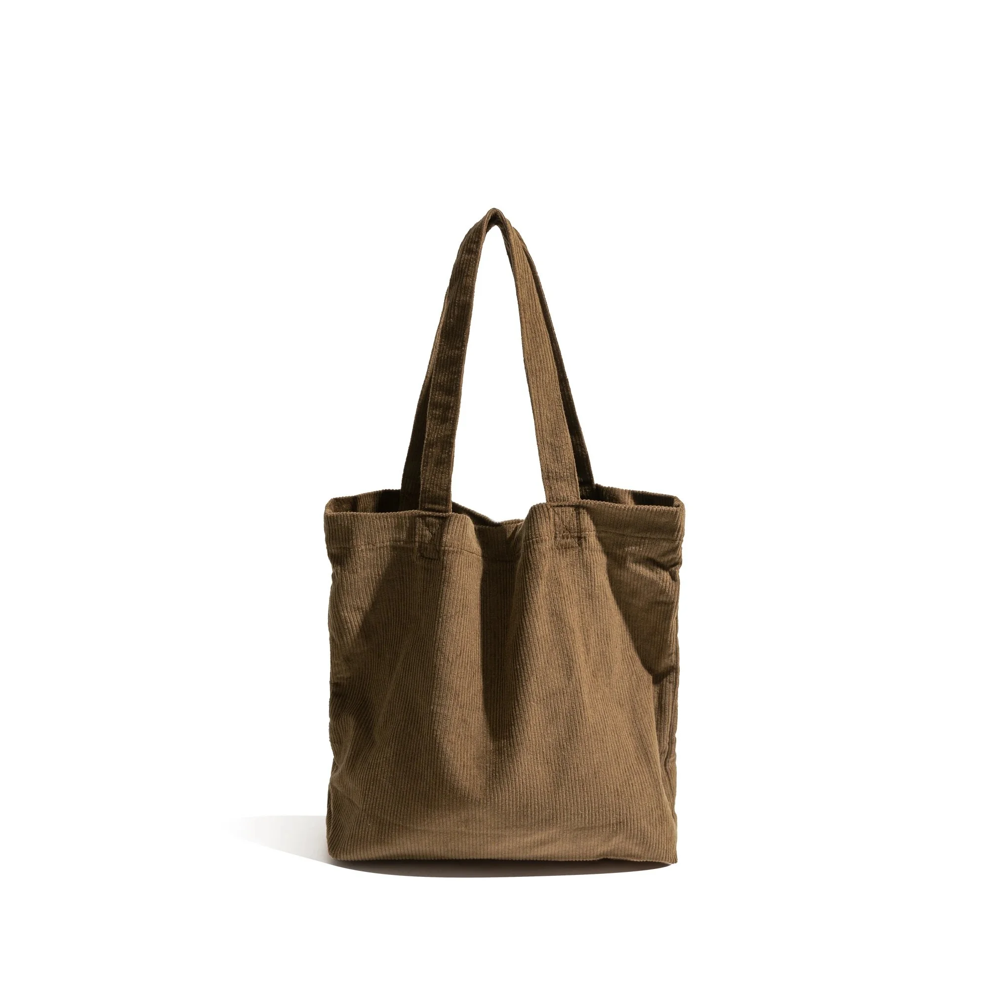 Vintage Corduroy Square Tote Bag