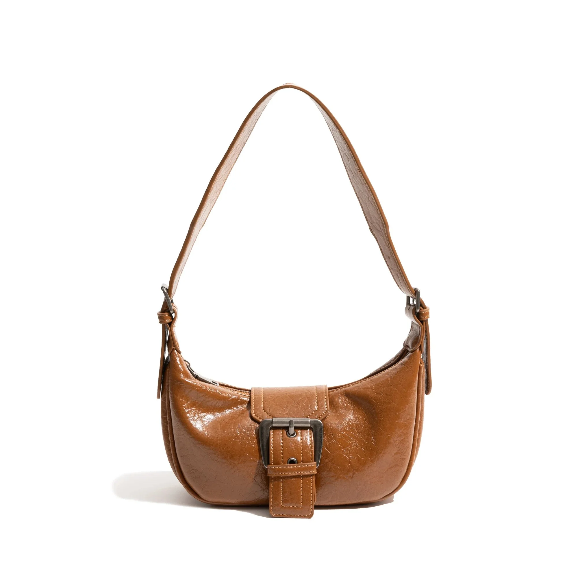 Vintage Oil Wax Leather Crossbody Bag