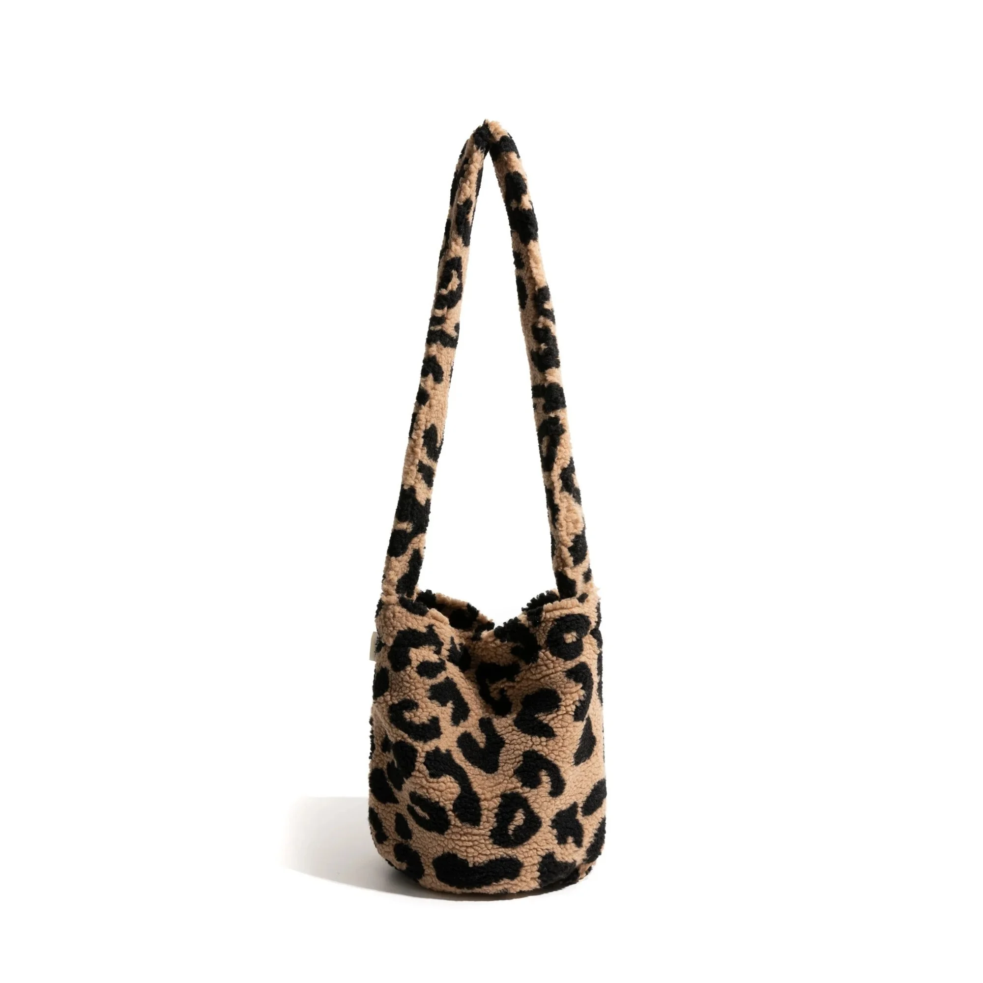 Soft Leopard Print Crossbody Satchel Shoulder Bag
