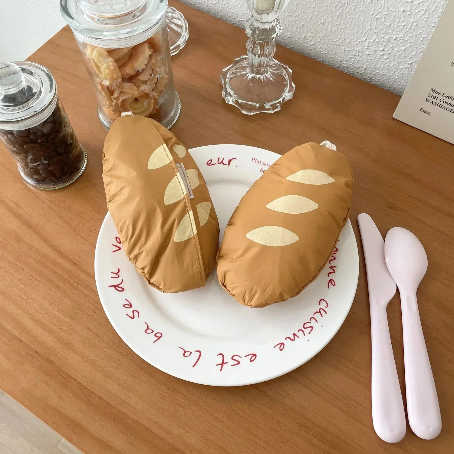 Foldable Bread-Shaped Shopping Bag – Large-Capacity, Cute & Portable Storage
