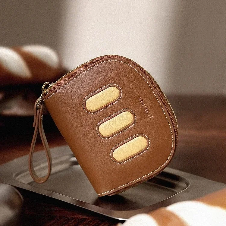 RFID Protected Leather Card Holder Wallet for Women