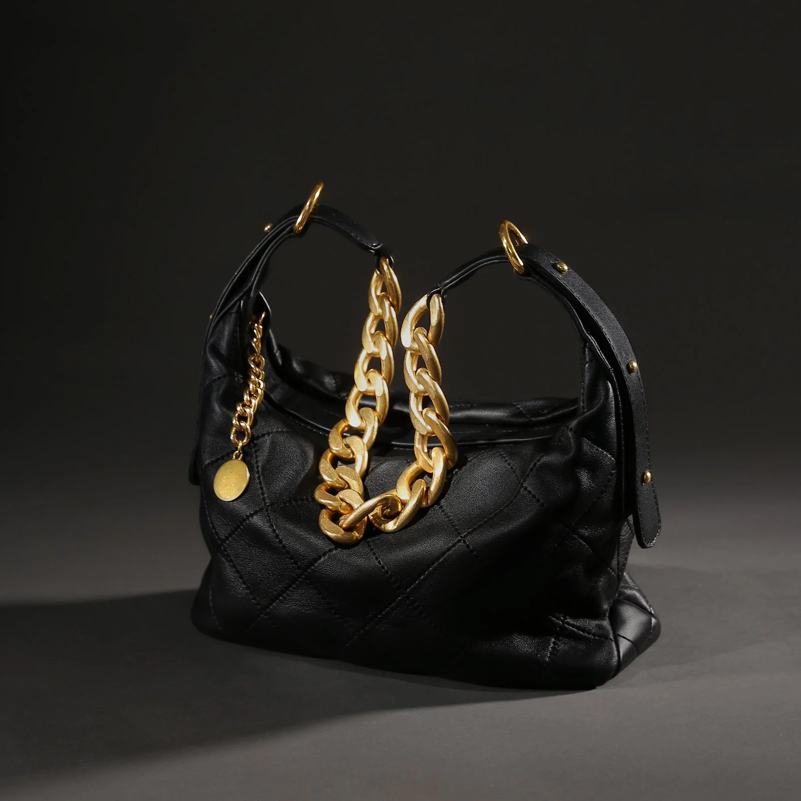 Luxury Quilted Leather Shoulder Bag