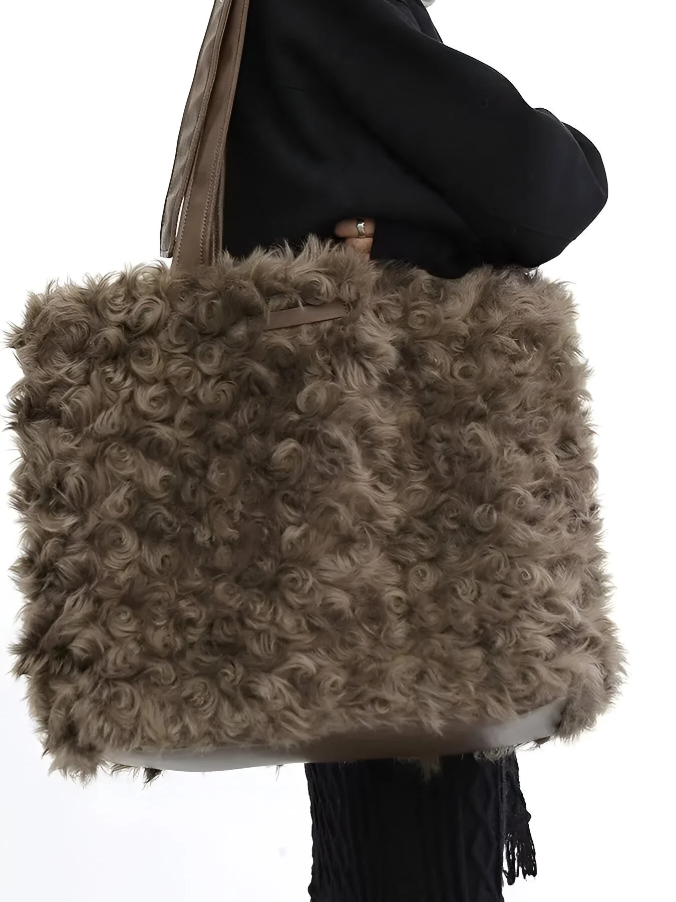 Luxury Faux Fur Tote Bag
