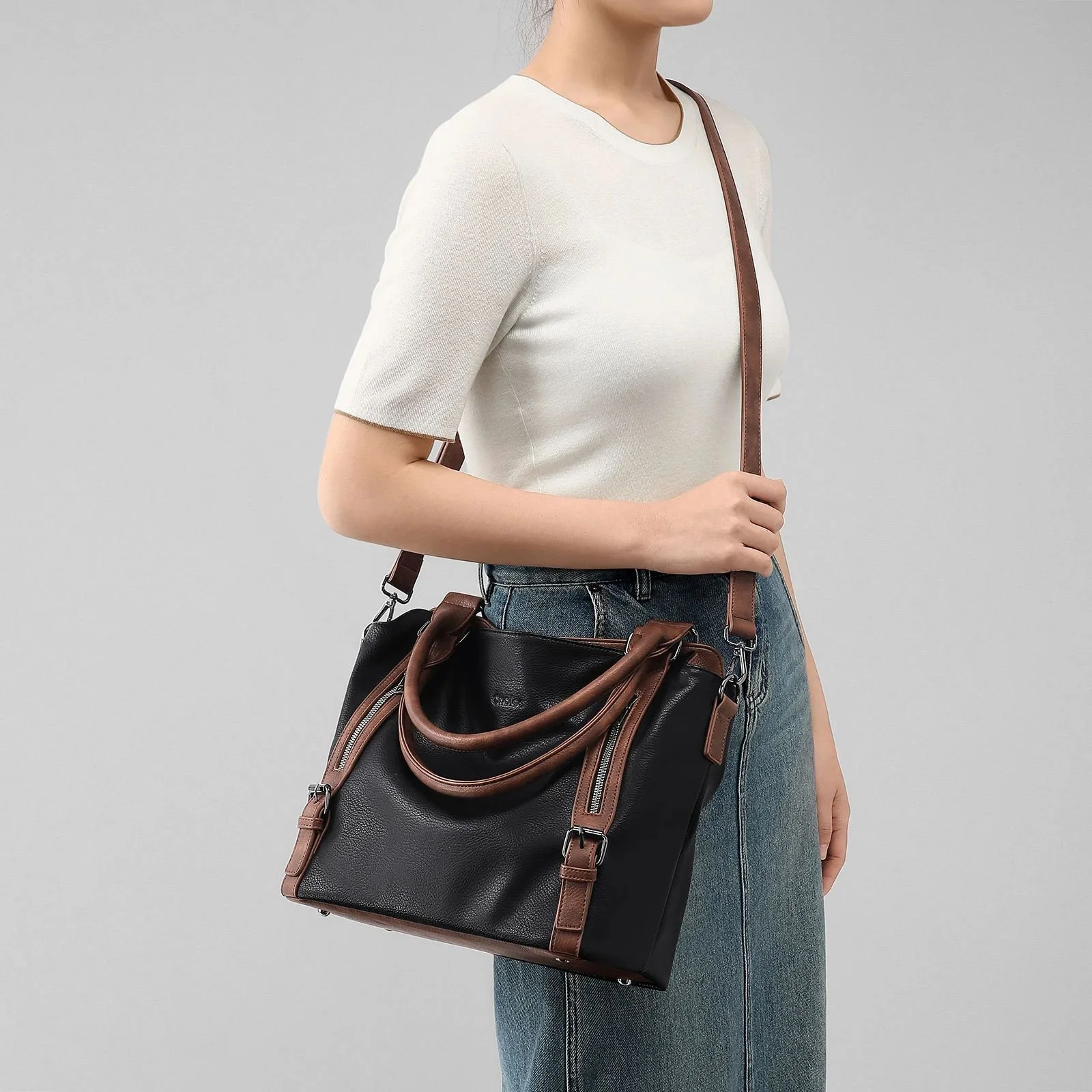 Vegan Leather Tote Bag for Women