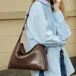 Elegant Large-Capacity Leather Shoulder & Crossbody Tote Bag