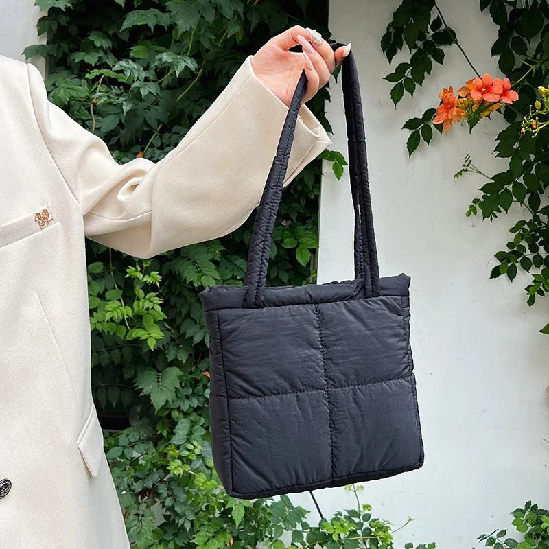 Casual Nylon Padded Women Shoulder Bag