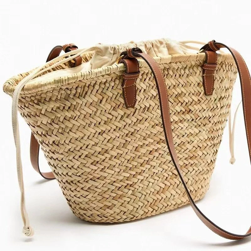 Handmade Large Straw Tote Bag