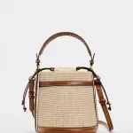 Stylish Straw Bucket Bag
