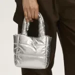 Trendy Quilted Puffer Tote Bag