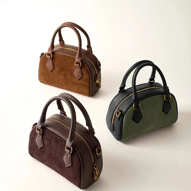 Women's Genuine Leather Boston Bag