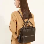 Vintage Genuine Leather 3-in-1 Backpack for Women