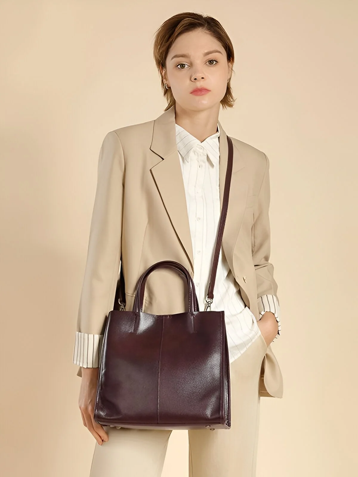 Vintage Leather Shoulder Bag