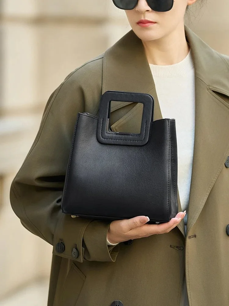 Genuine Leather Tote Handbag for Women