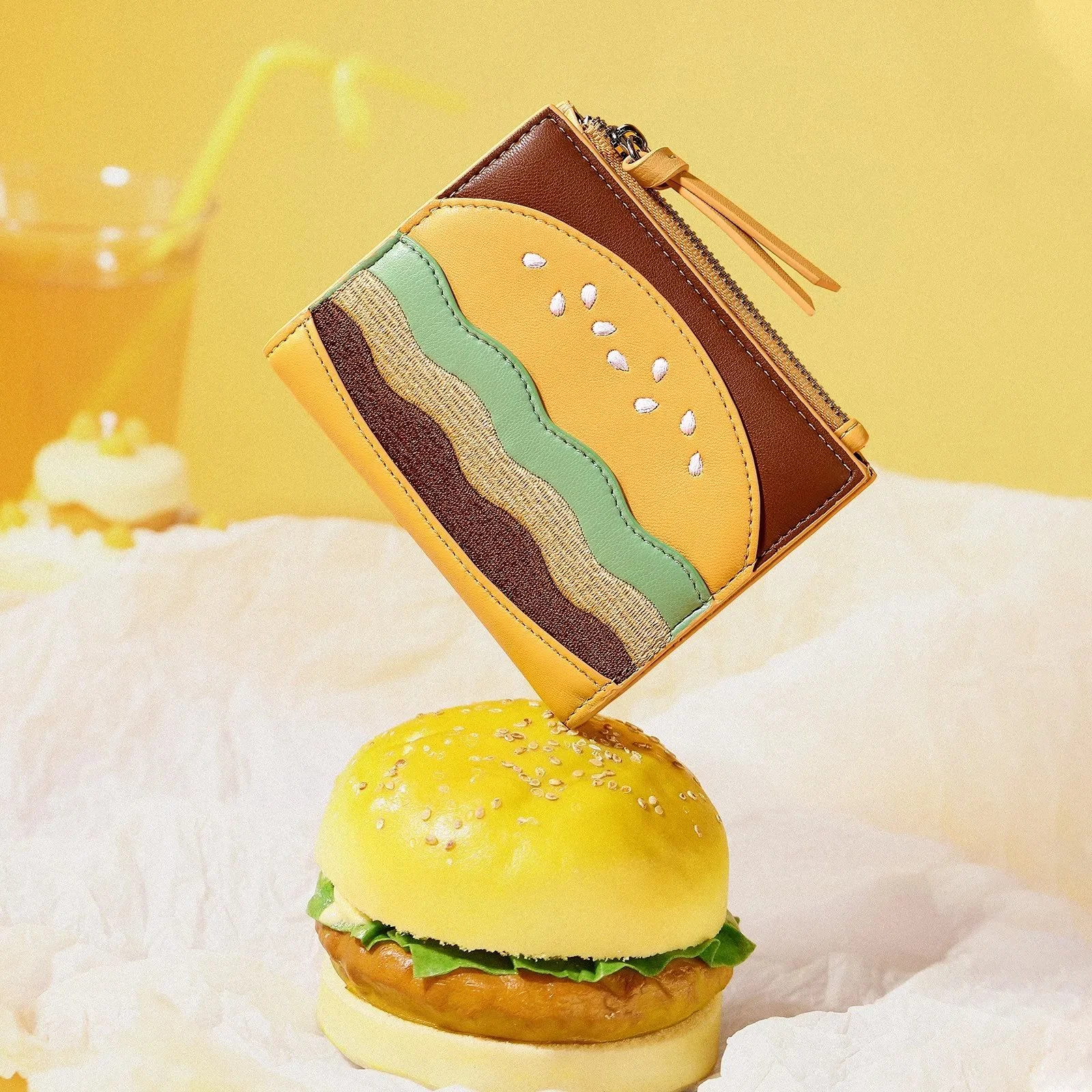 Cute Hamburger Wallet