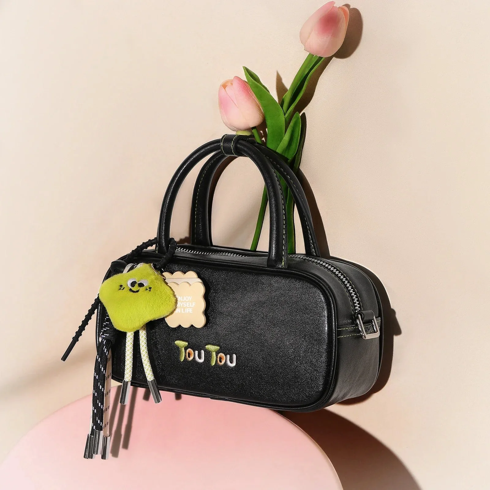 Bowling Bag with Cute Pendant