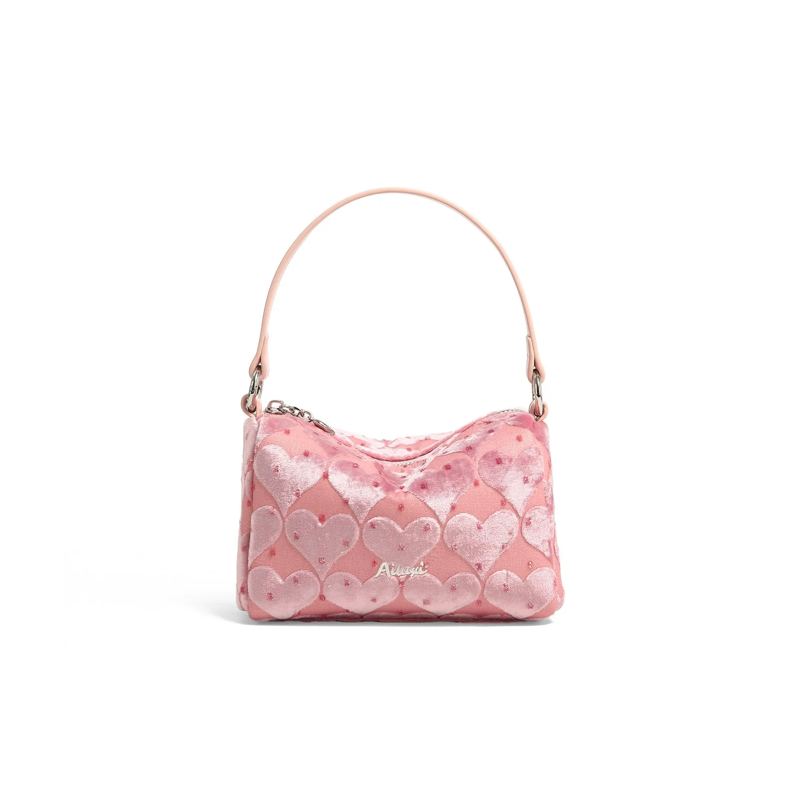 Mini Pink Velvet Pufferfish Handbag for Girls - Cute Designer Fashion Shoulder Bag