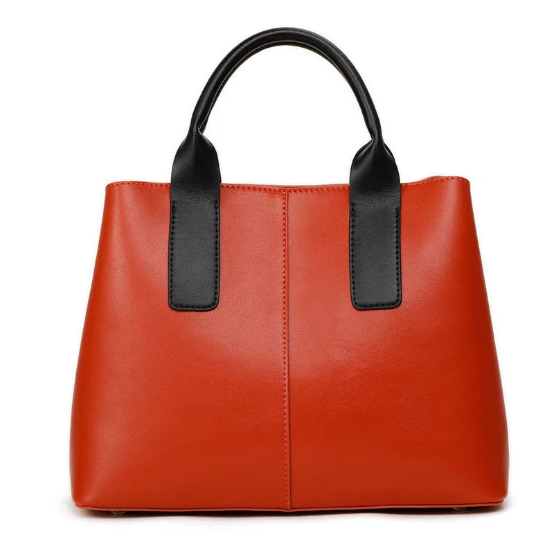 Luxury Leather Tote Bag – Large Capacity Shoulder & Crossbody Handbag for Women