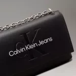 Calvin Klein Jeans Women's Black Faux Leather Bag