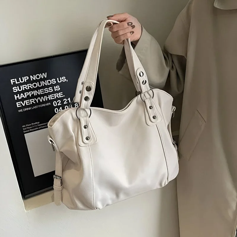 Stylish Contrast Color Tote