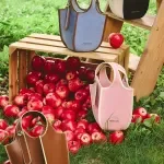 Denim Bucket Crossbody Handbag with Synthetic Leather Lining