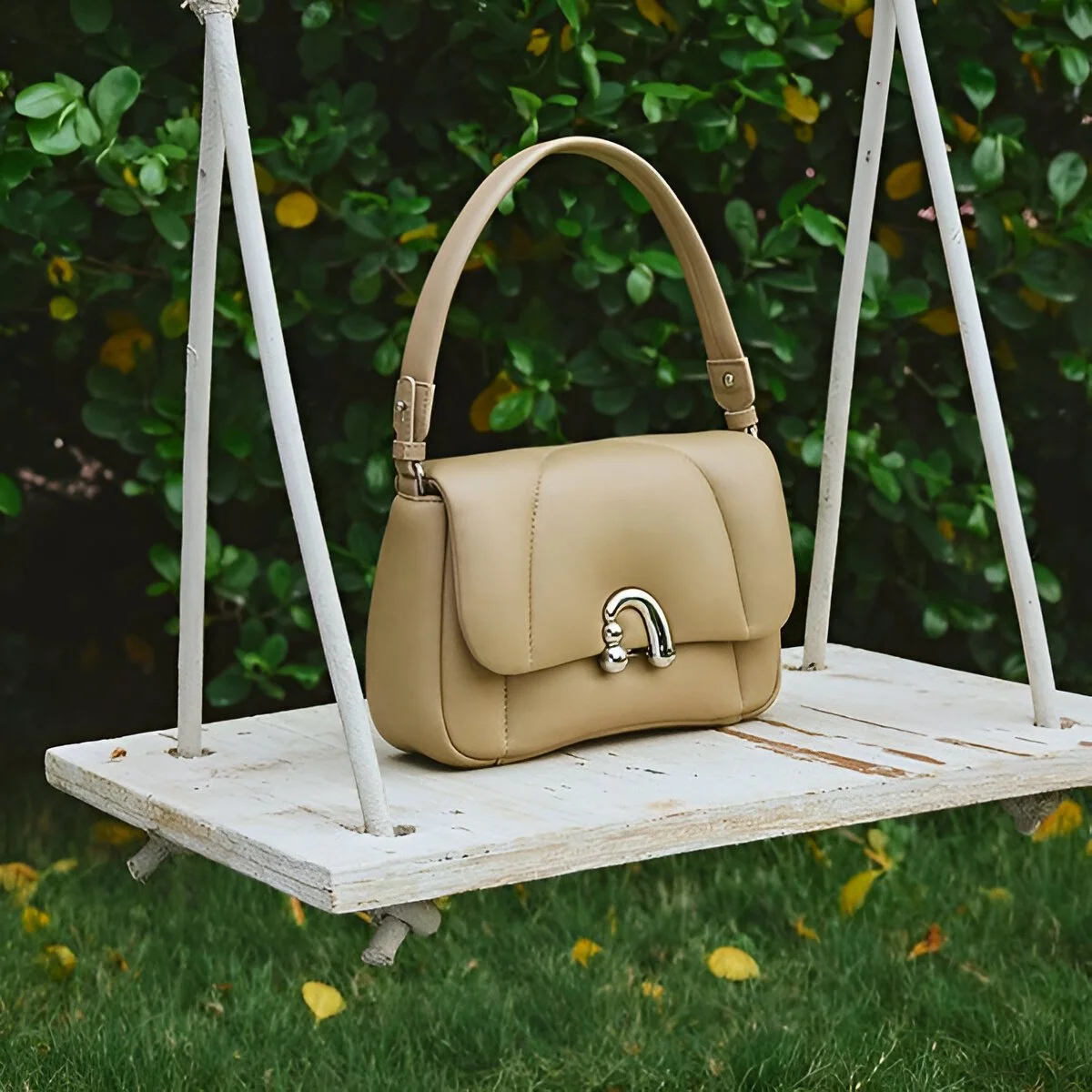 Medium Shoulder Bag - Soft Sheep Leather Hobo Style