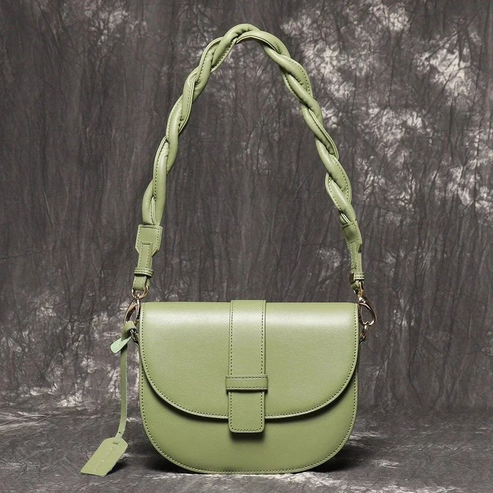 Elegant Women's Genuine Leather Crossbody Bag