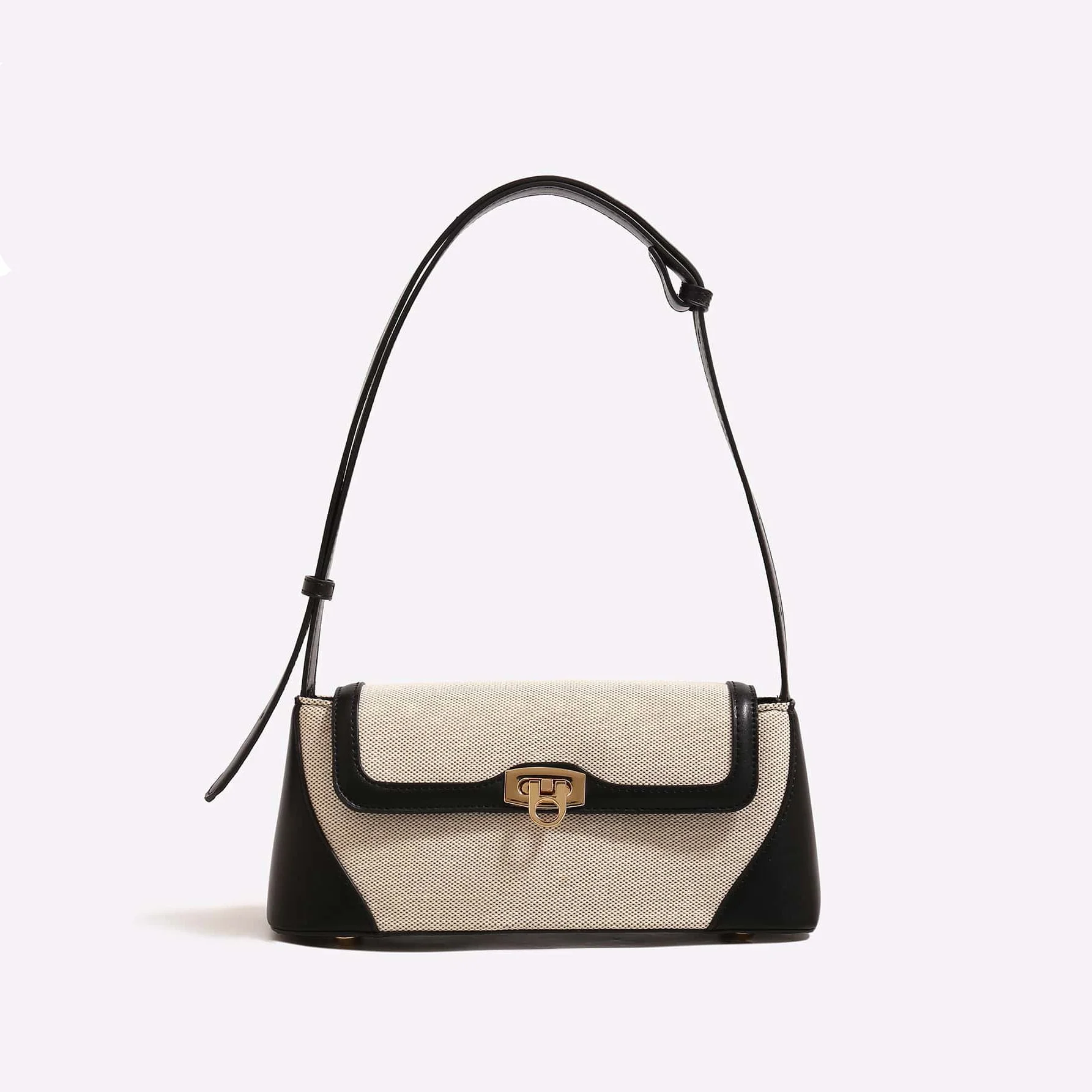 Chic Patchwork Shoulder Tote