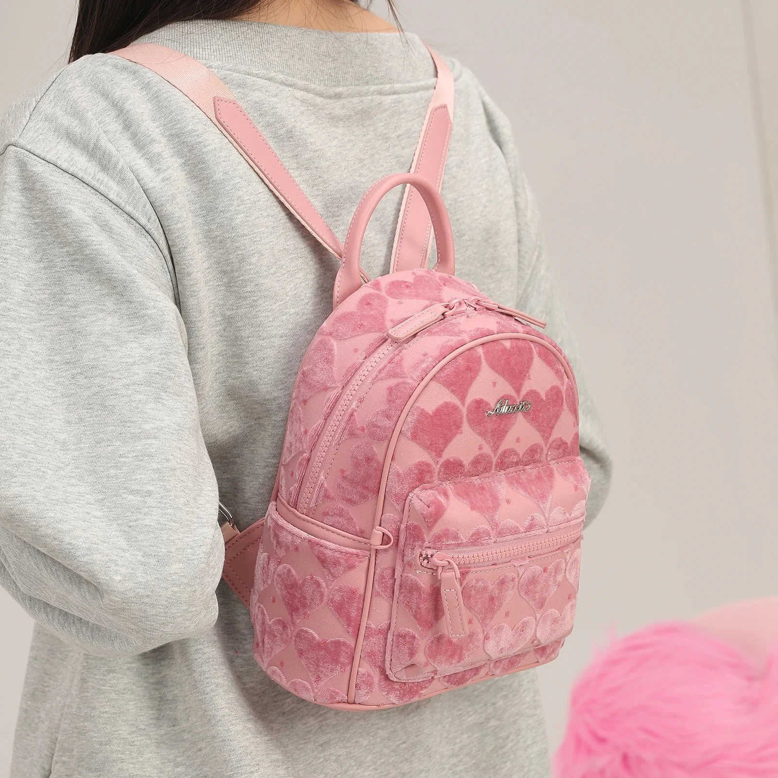 Stylish Pink Backpack for Women