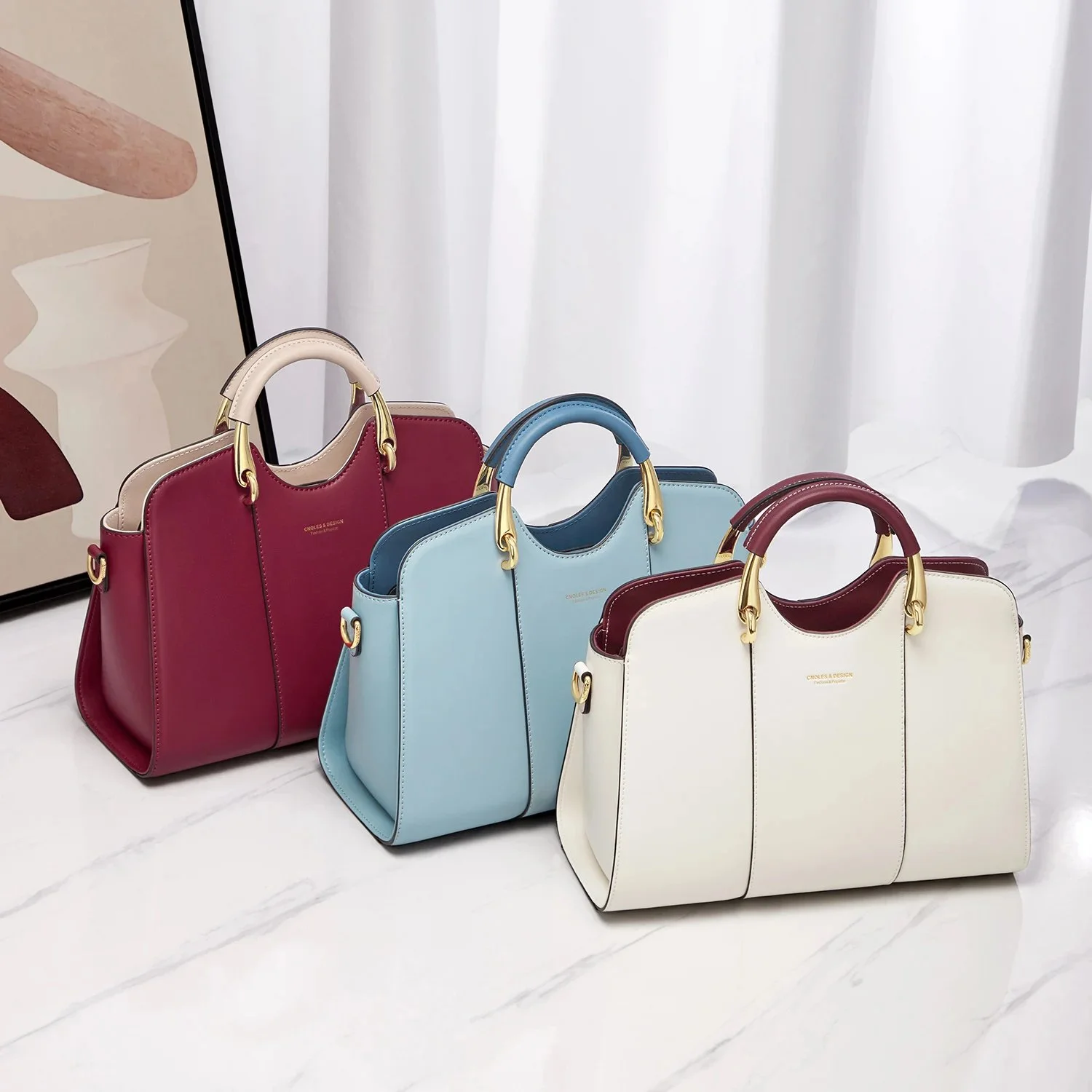 Elegant Women's Leather Handbag